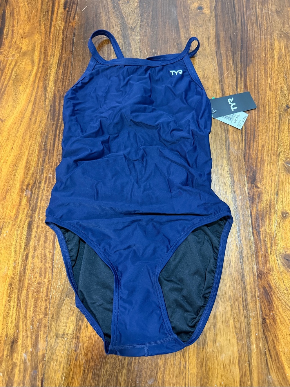 TYR Navy Blue One-Piece Swimsuit - Navy Solid DiamondFit-A